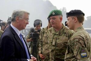 Глава Минобороны Британии посетил учебный центр Командования высокомобильных десантных войск ВСУ. Фоторепортаж