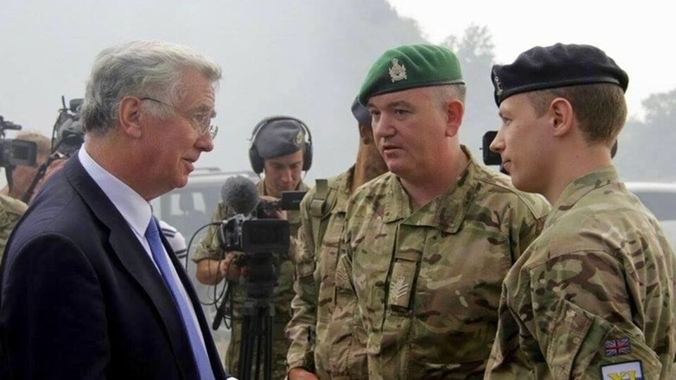 Глава Минобороны Британии посетил учебный центр Командования высокомобильных десантных войск ВСУ. Фоторепортаж