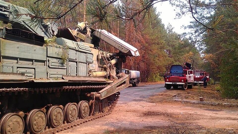 В "Чернобыльской пуще" продолжается тушение пожара