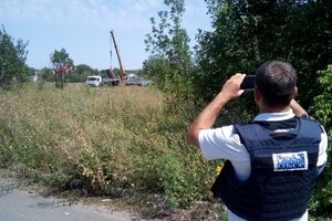 Сотрудники ОБСЕ следили за соблюдением перемирием на время ремонтных работ