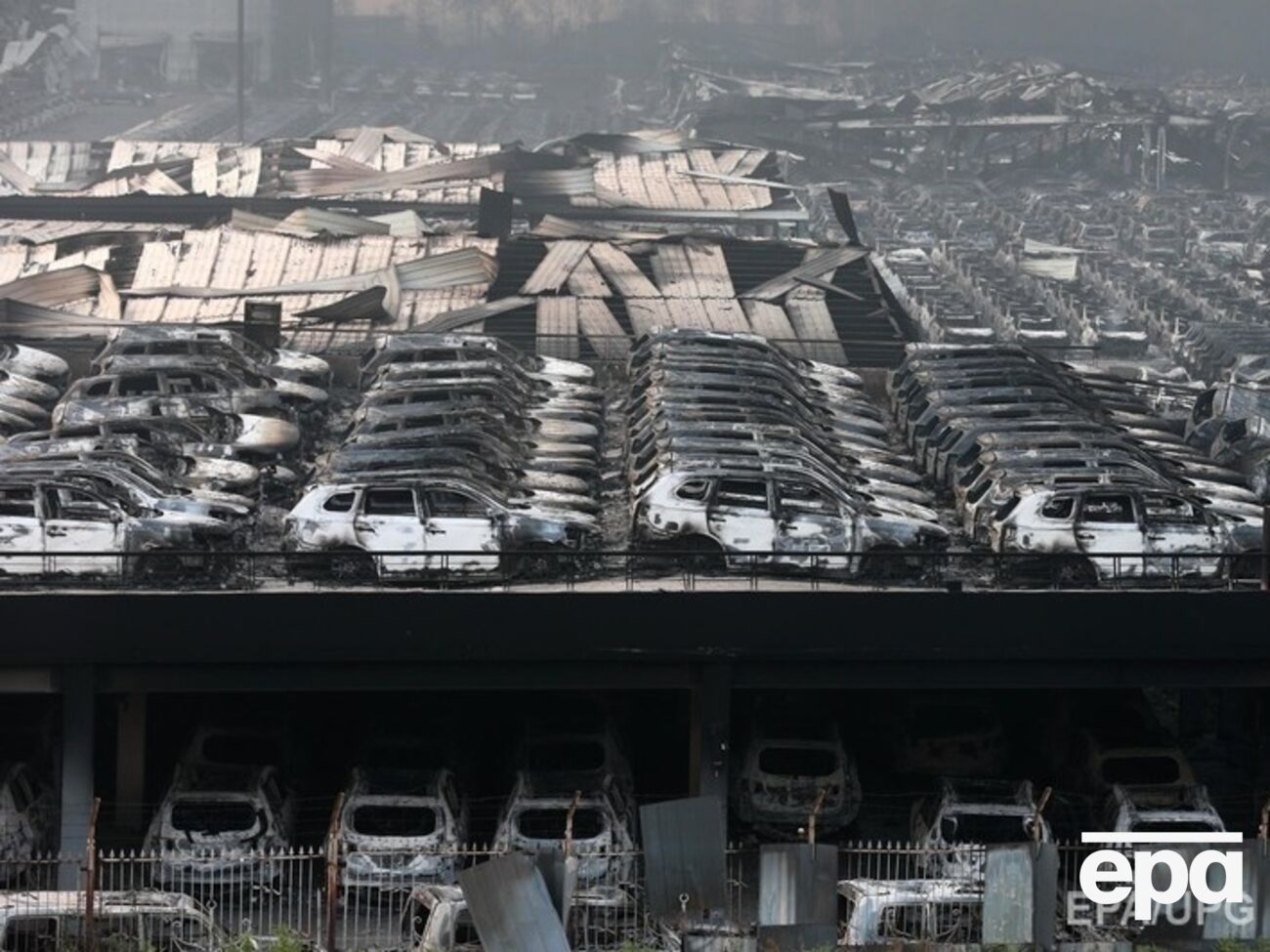 Последствия взрыва в китайском портовом городе Тяньцзине. Фоторепортаж