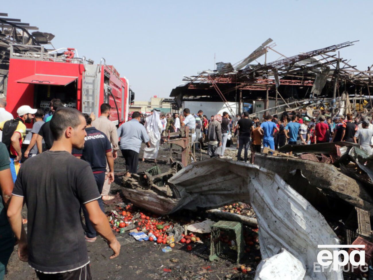 Взрыв на базаре в Багдаде прогремел, когда там находилось много людей