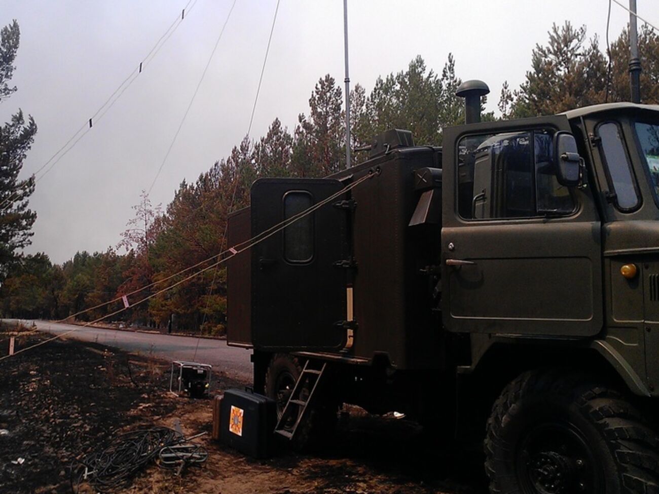 Пожар вблизи Чернобыля почти потушили