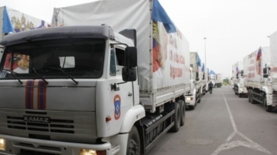 В составе колонны зафиксировано 102 автомобиля