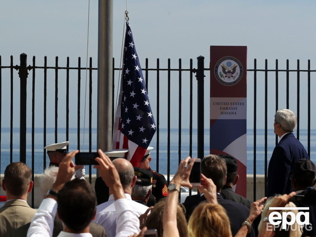 Керри на Кубе принял участие в церемонии открытия посольства США в Гаване. Фоторепортаж