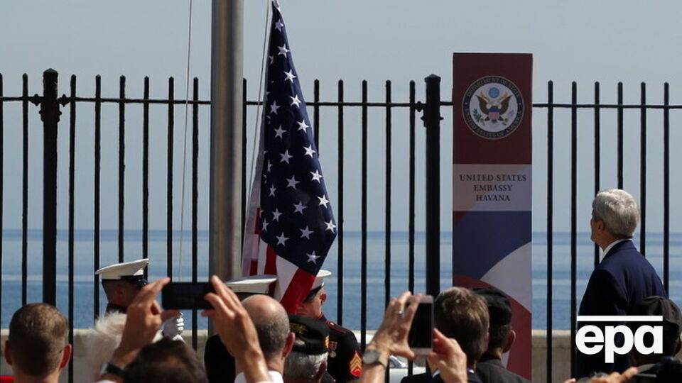 Керри на Кубе принял участие в церемонии открытия посольства США в Гаване. Фоторепортаж