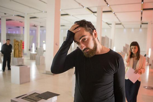 Лидер "Божьей воли" Дмитрий Энтео на "богохульной" выставке