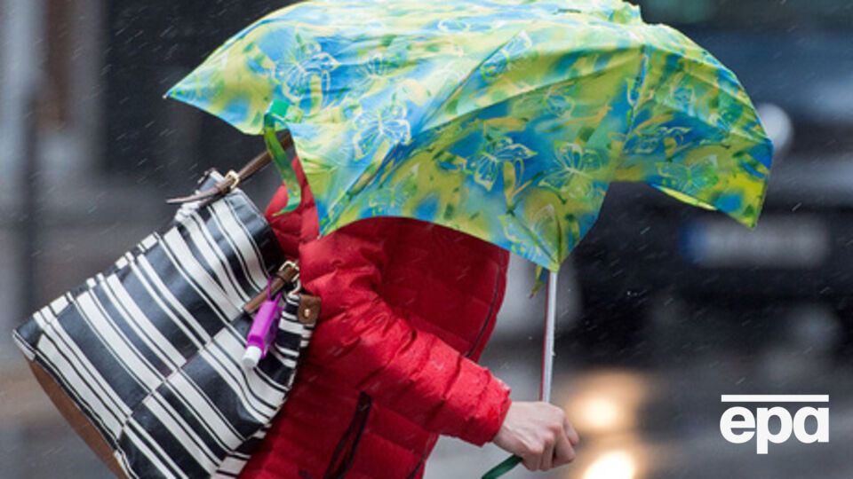 На территории Украины местами грозы