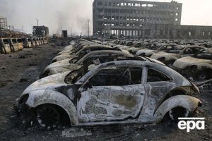 Последствия взрыва в Тянцзине (Китай)