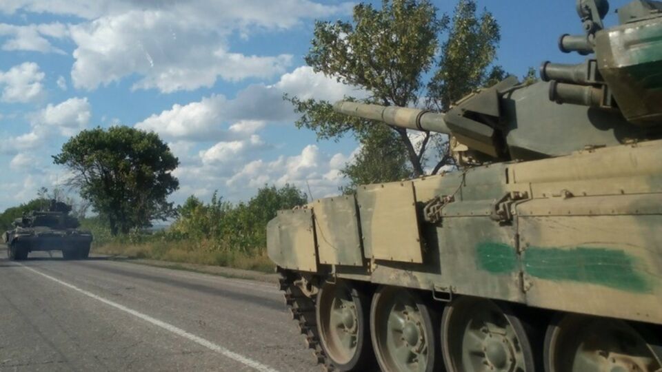 Российские новейшие танки в Луганской области