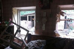 Последствия обстрелов боевиков