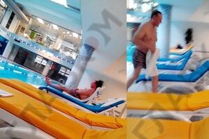 Ефремова удалось заснять во время посещения спортивного клуба