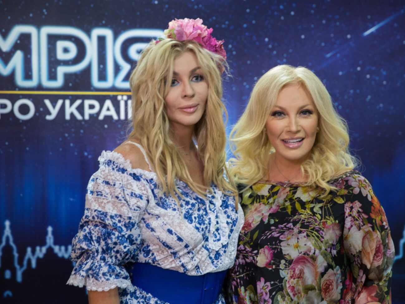 Ирина Билык и Таисия Повалий на концерте телеканала "Интер"