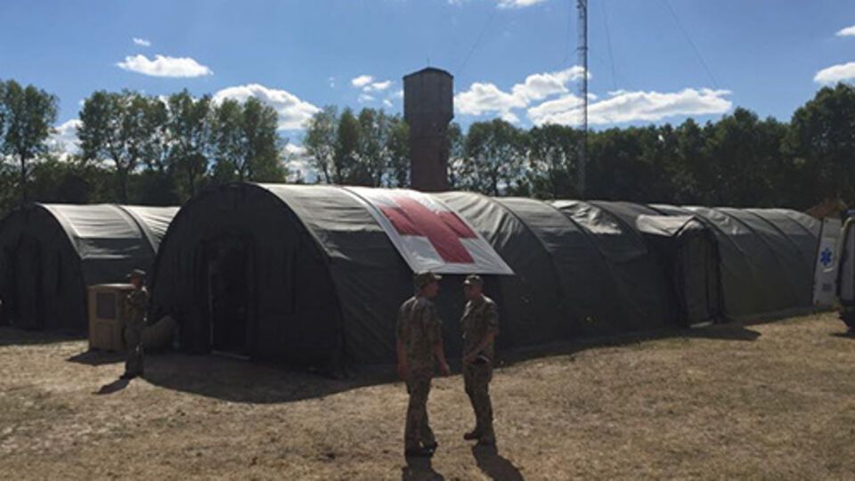 Госпиталь рассчитан на оказание медицинской помощи 3 тыс. военных