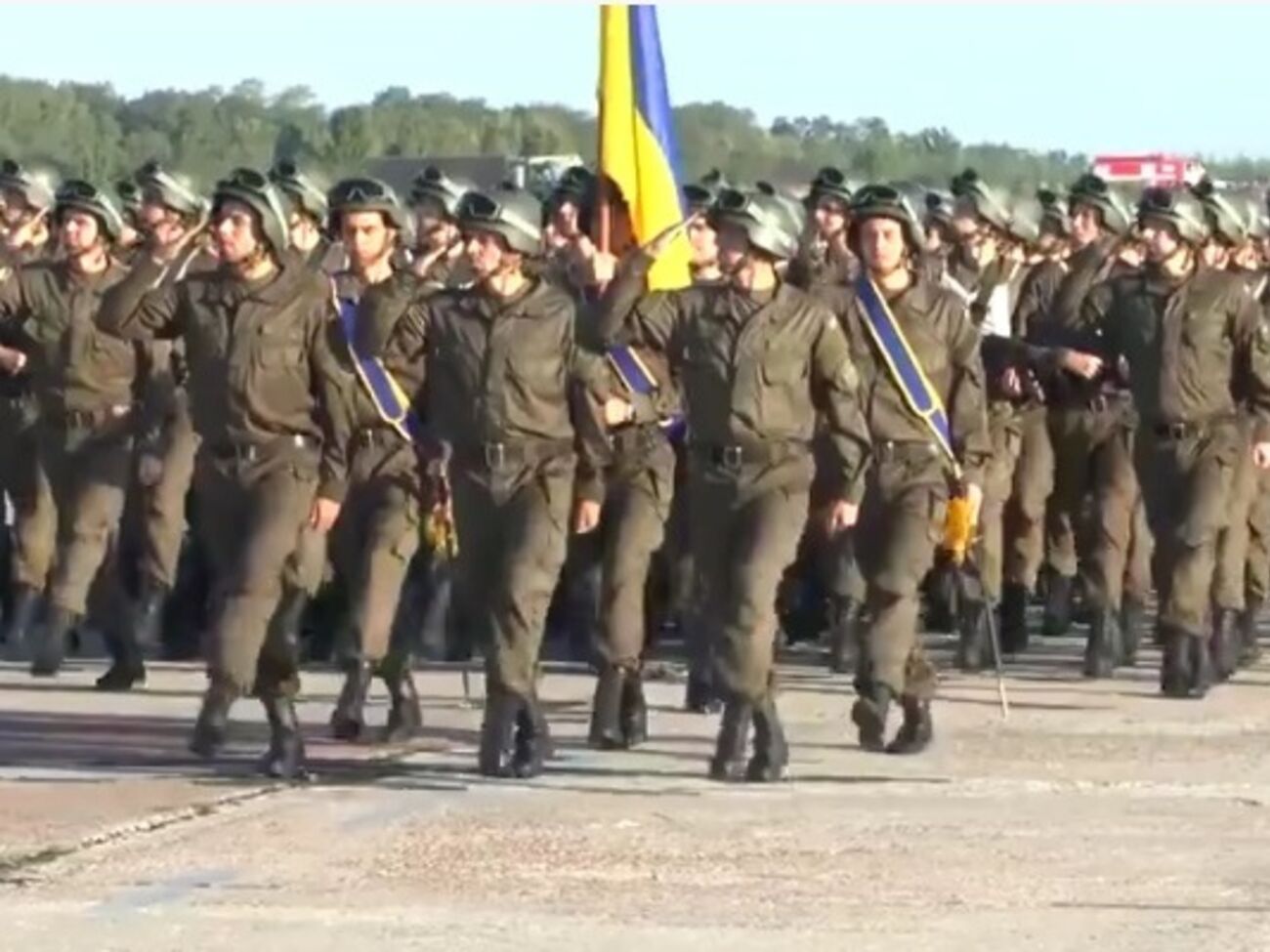 Национальная гвардия Украины готовится к параду в честь Дня Независимости. Видео