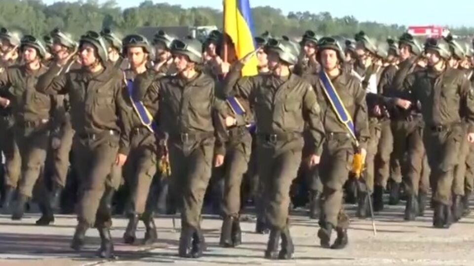 Национальная гвардия Украины готовится к параду в честь Дня Независимости. Видео