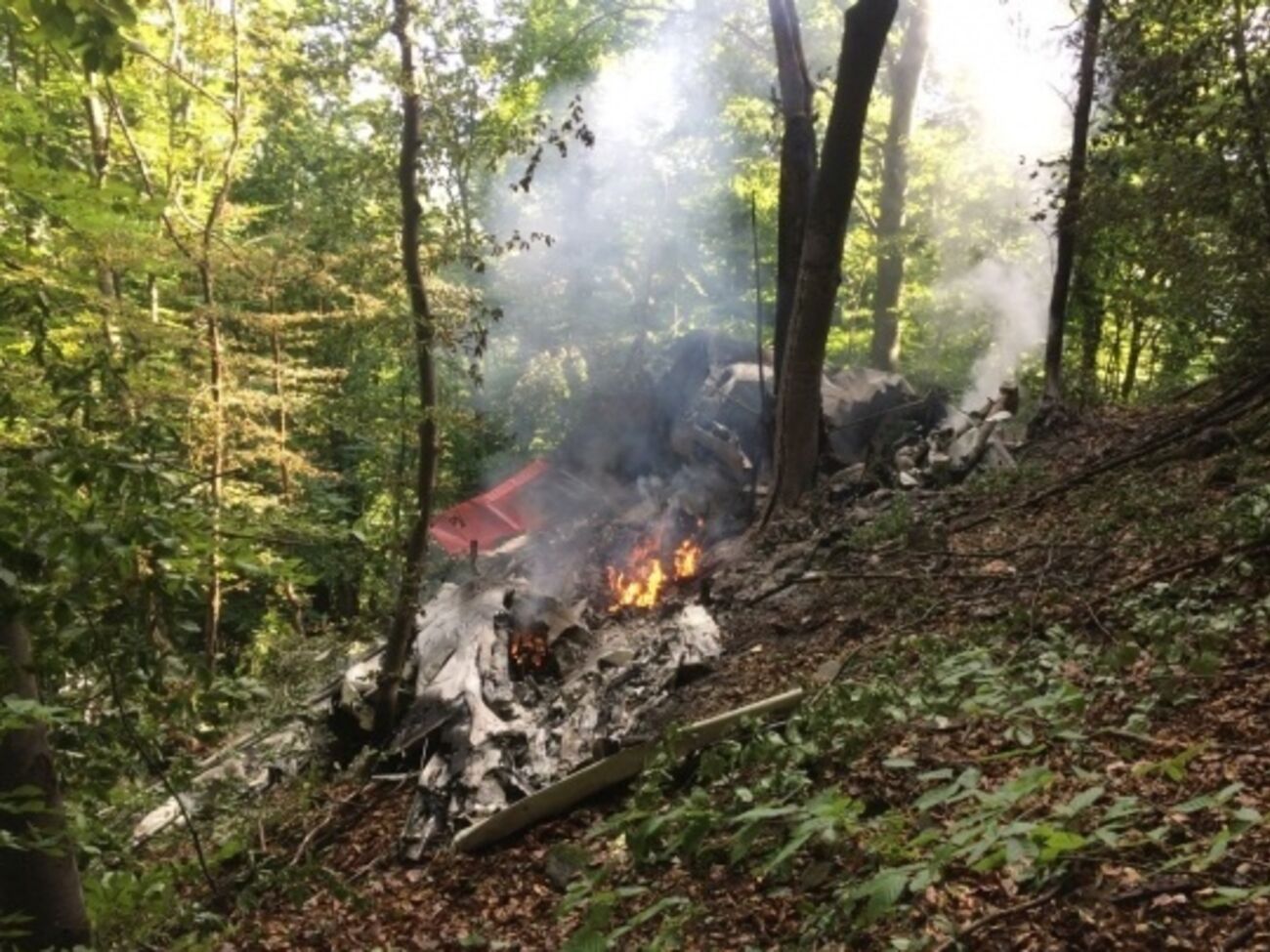 Один из самолетов упал в труднодоступном месте, поисковая операция на месте авиакатастрофы продолжается