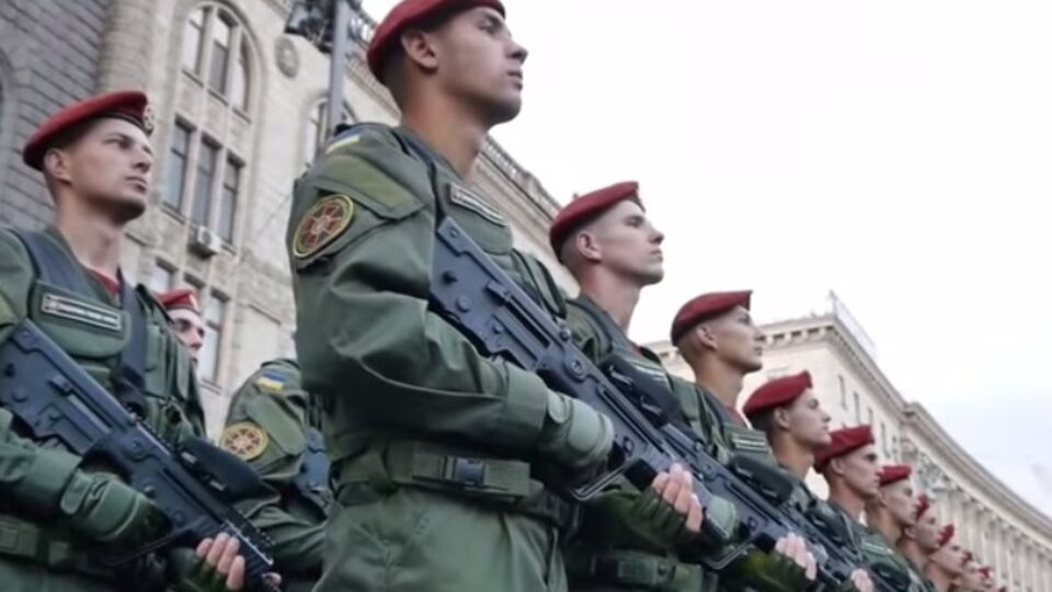 Участники военного парада в Киеве