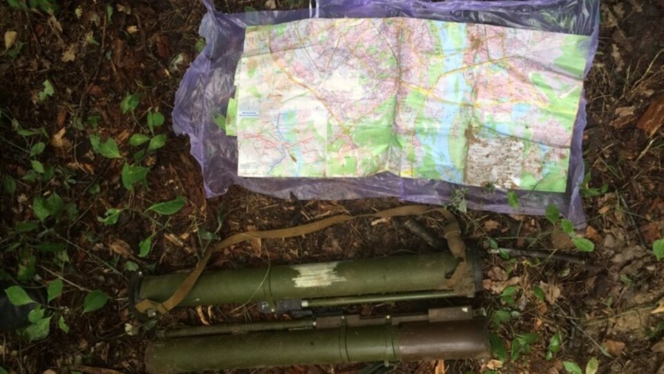 На карту местности были нанесены места предполагаемых ударов