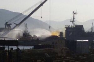 Российские военные на Камчатке уронили на пирсе ракету, из-за чего произошел разлив топлива