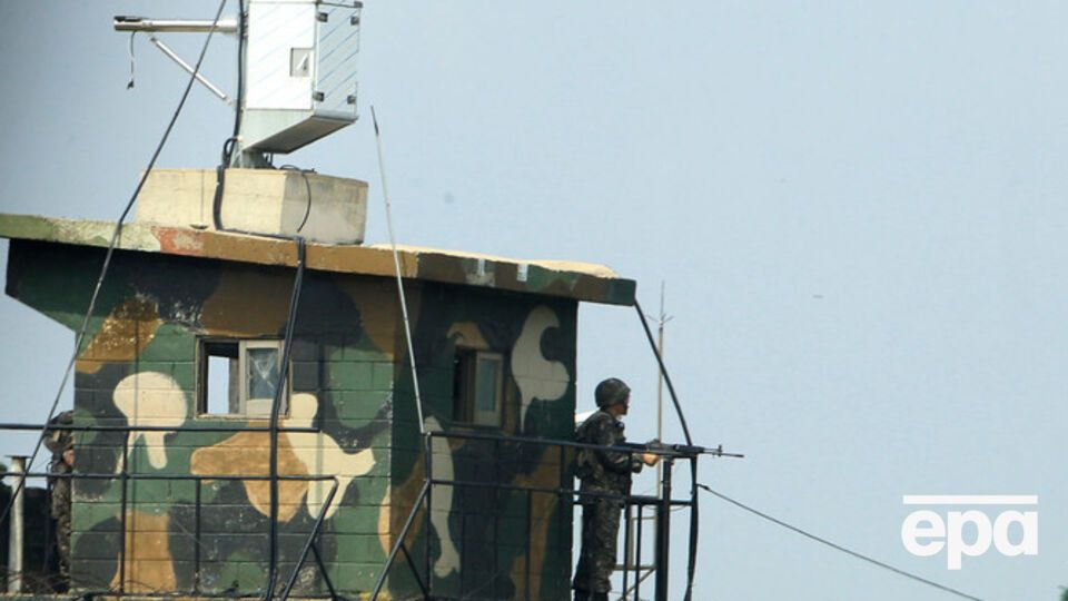 Южнокорейский пограничный пост на границе с КНДР