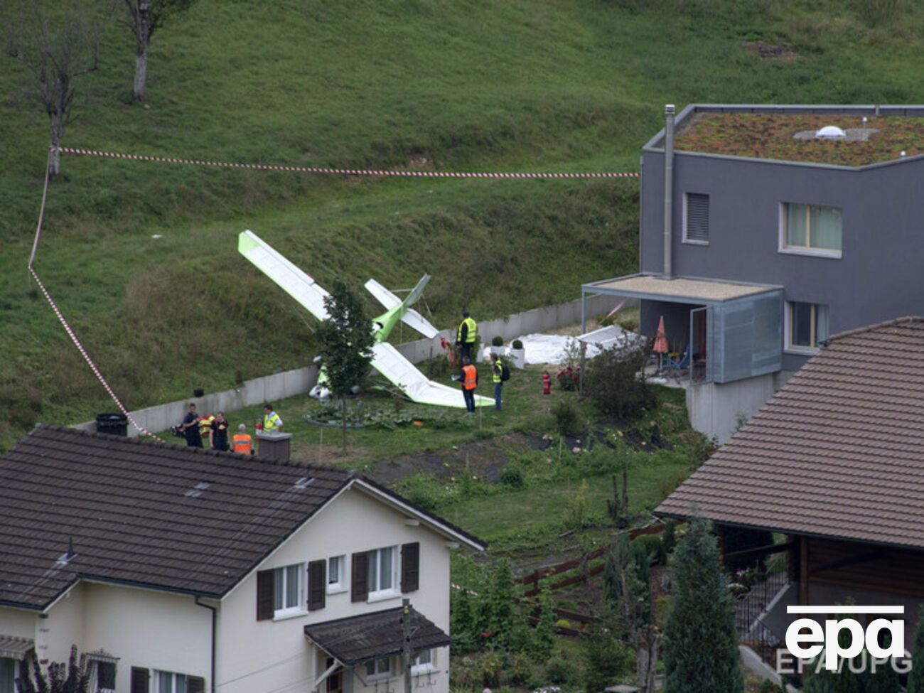 Один из самолетов упал в населенном пункте Диттинген