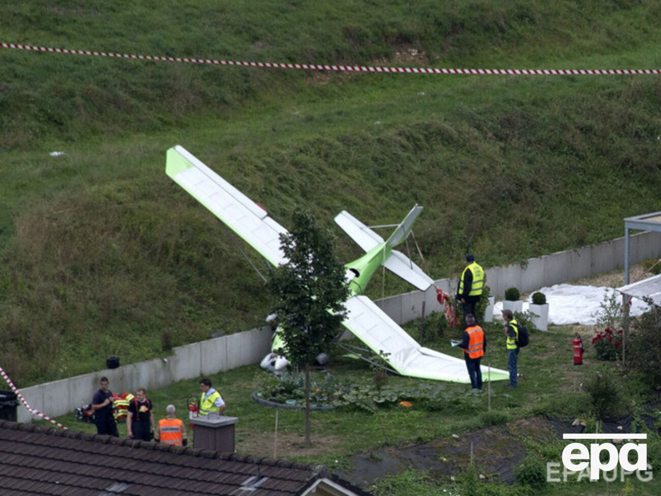 Крушение самолета в Швейцарии. Фоторепортаж