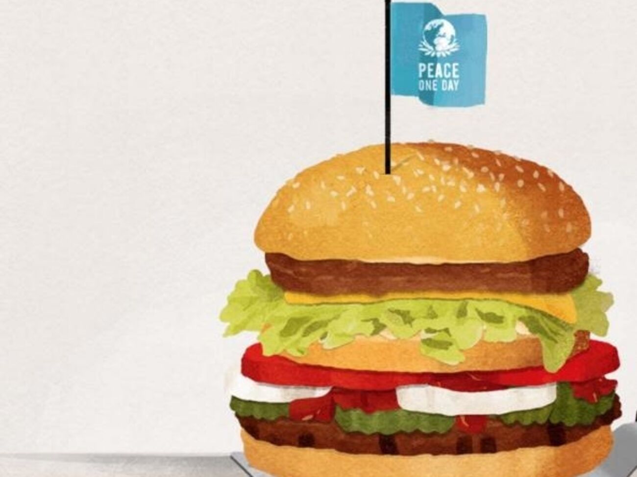Бургер планируется продавать в День мира
