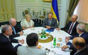 Премьер-министр Арсений Яценюк встретился с делегацией Всемирного Еврейского Конгресса