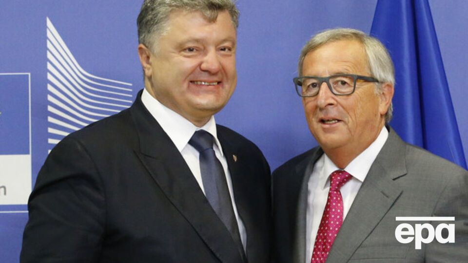 Порошенко встретился в Брюсселе с Юнкером