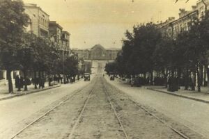 Вид на здание вокзала, 1941 год