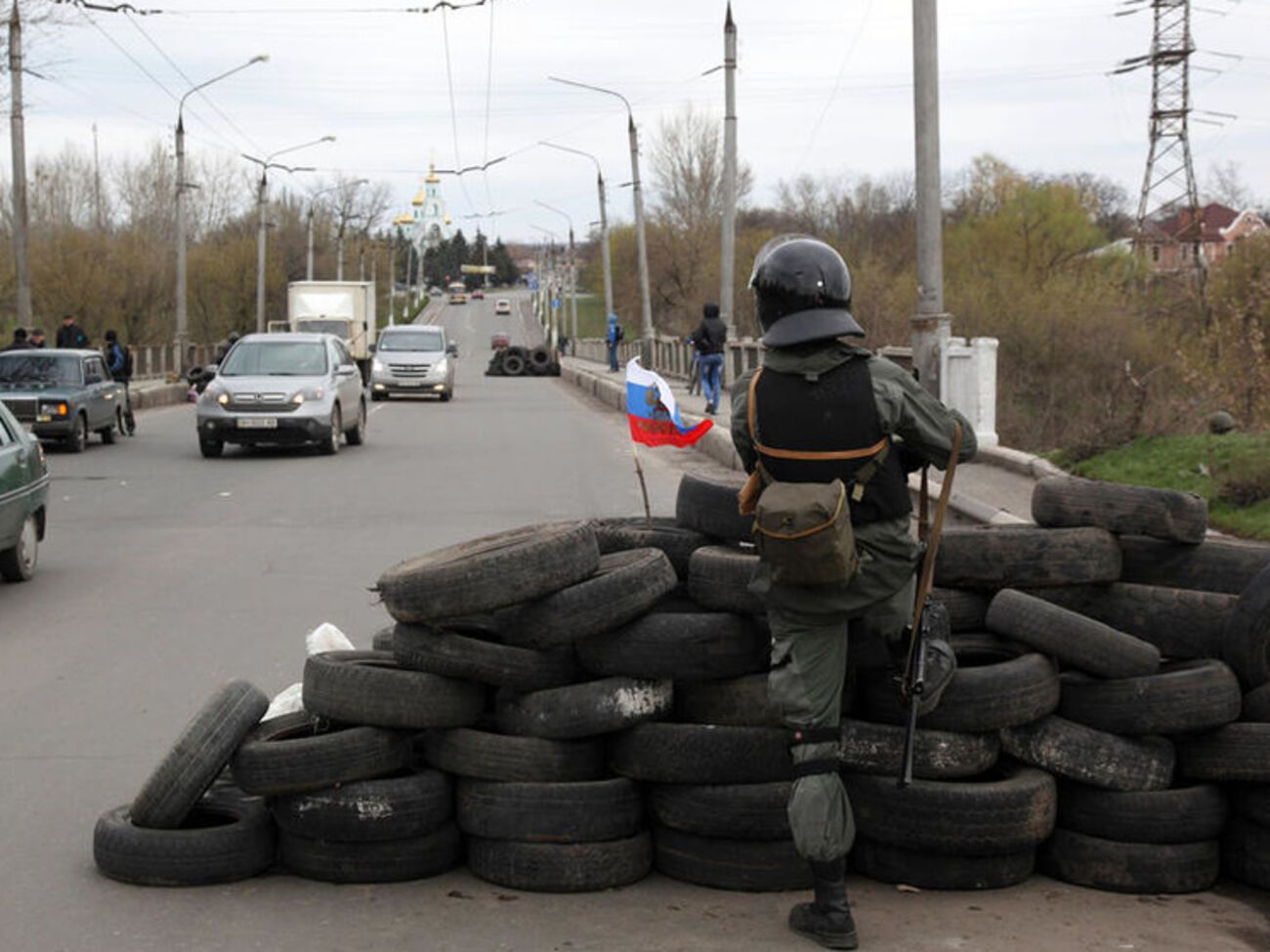 По данным СБУ, задержанный боевик дежурил на блокпостах во время оккупации Славянска террористами