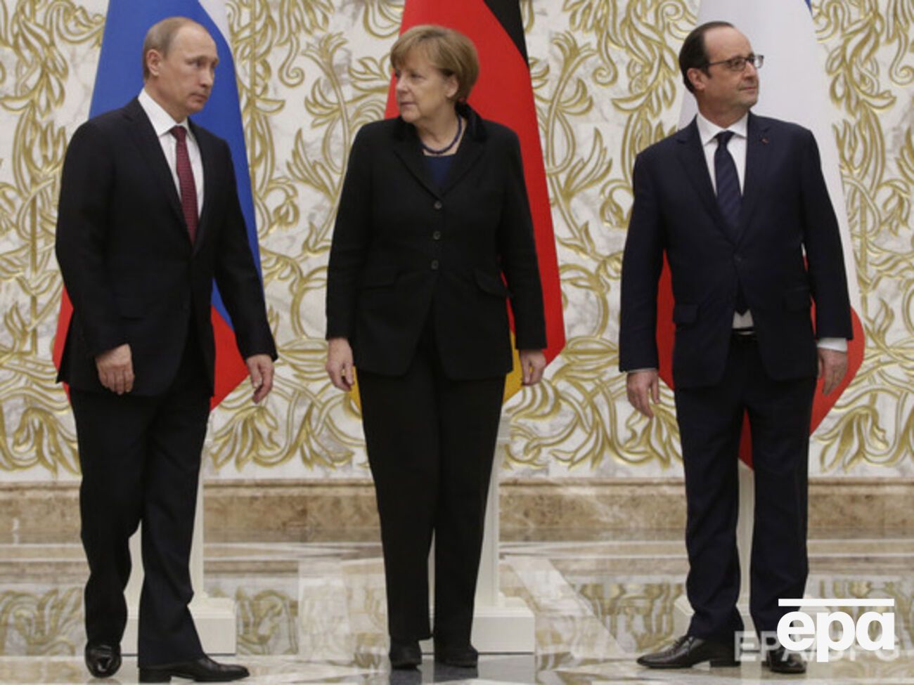 Путин, Меркель и Олланд провели телефонные переговоры, посвященные Украине