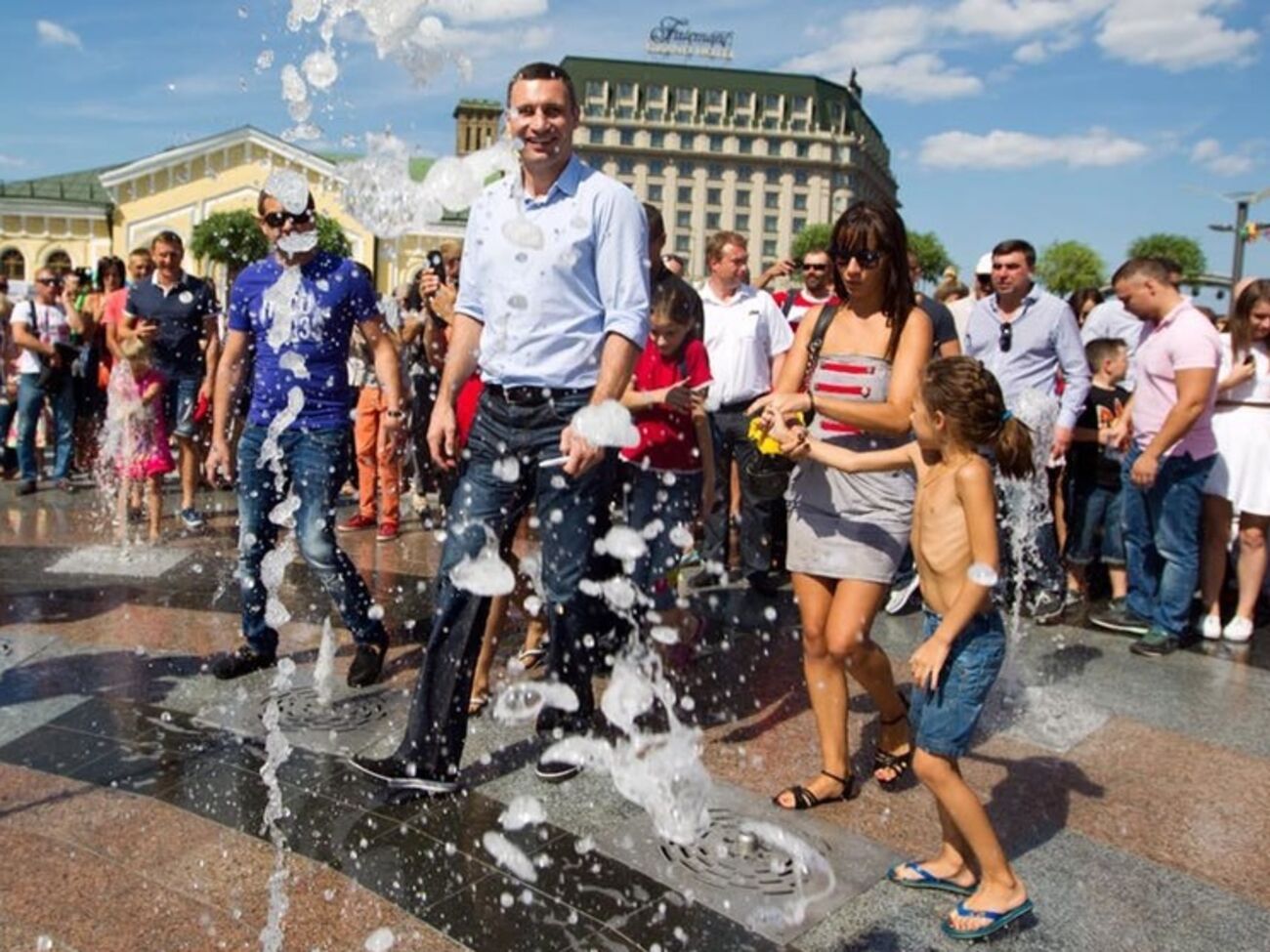 Кличко побывал на Почтовой площади