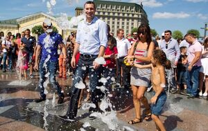 Кличко побывал на Почтовой площади