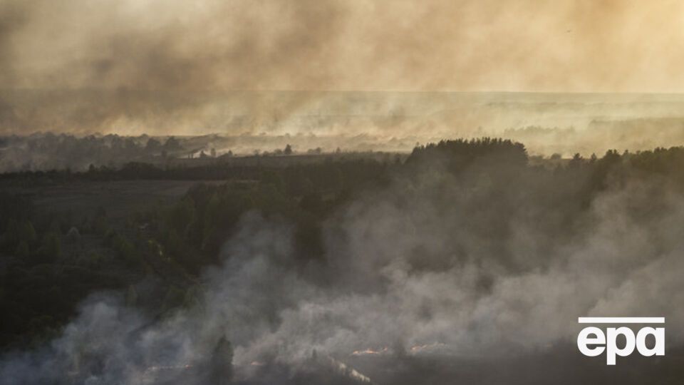 В Киевской области продолжают гореть торфяники