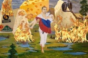 Реакция соцсетей на уничтожение санкционных продуктов в России