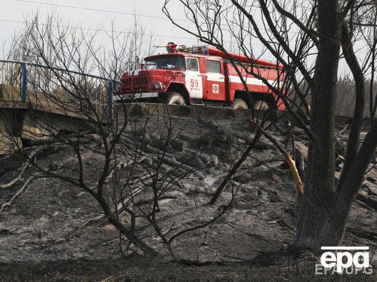 В Чернобыльской зоне начался уже третий в этом году пожар