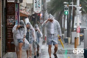 Ливни в Японию принес тайфун