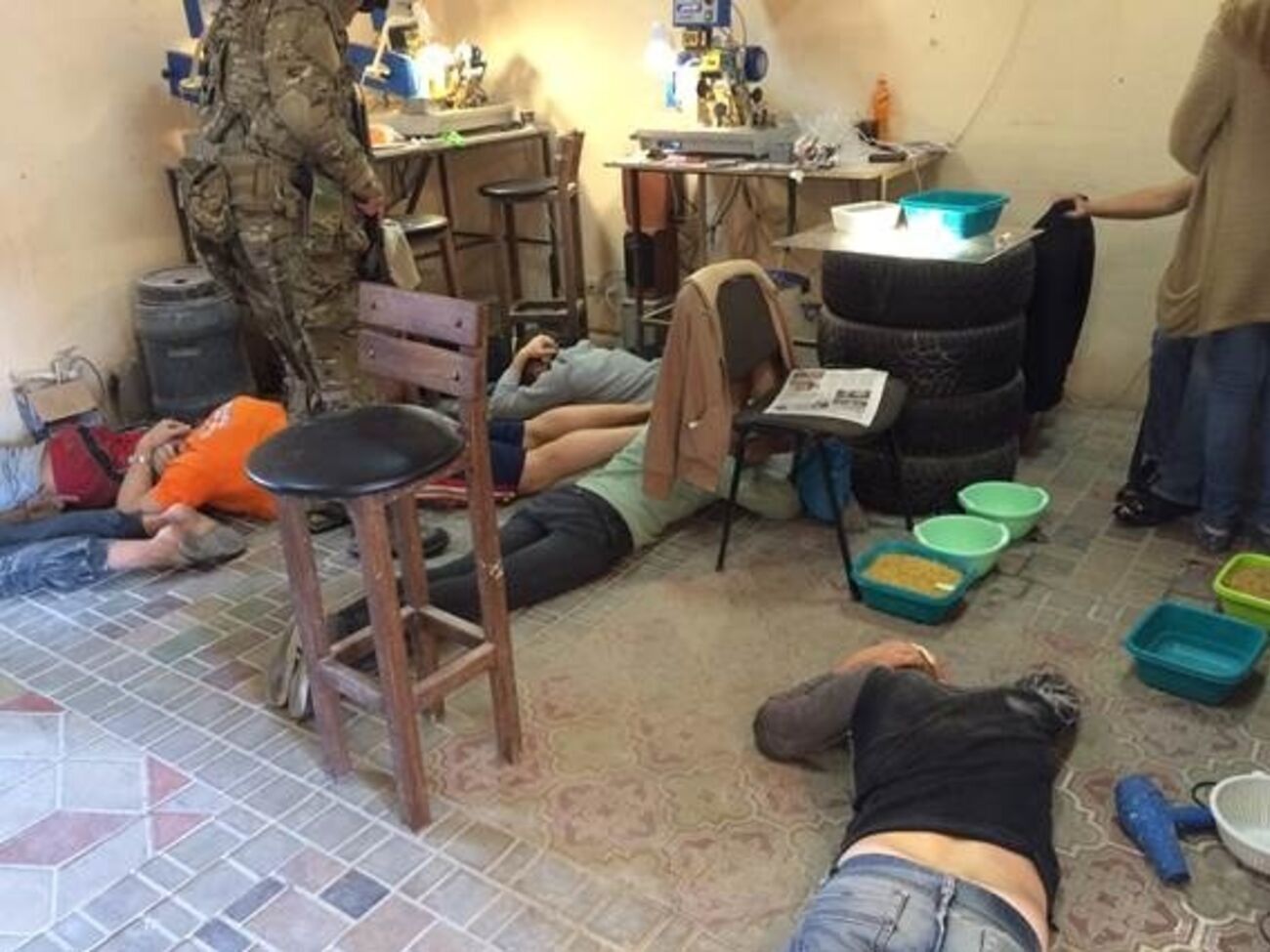 Цех по обработке янтаря был расположен в частном доме в Подольском районе Киева