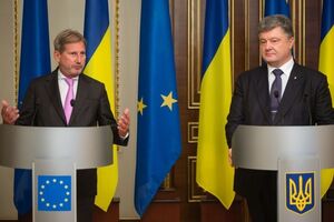 Порошенко провел встречу с еврокомиссаром Ханом