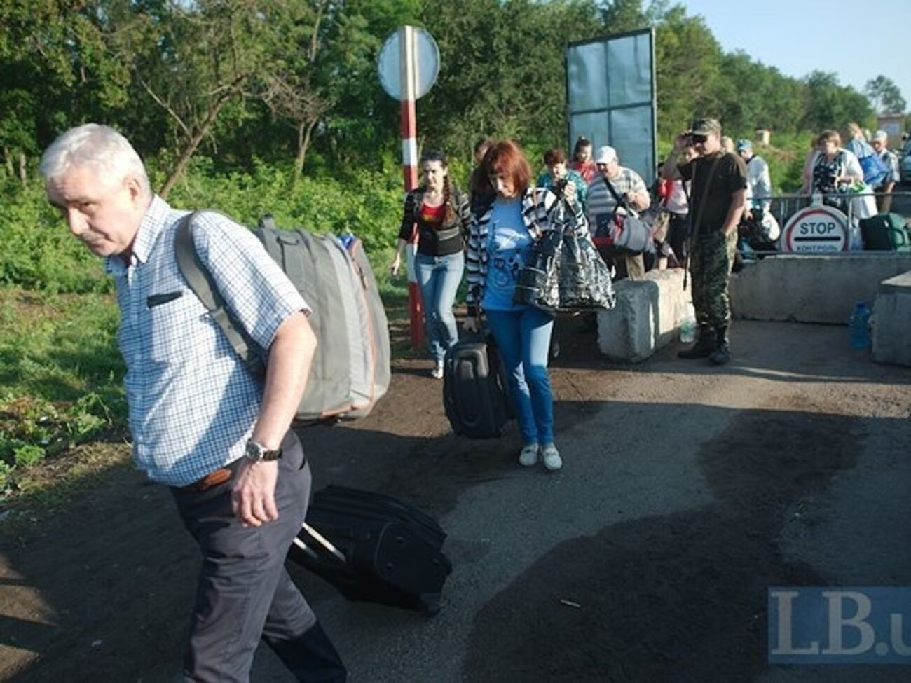 "Полицейский ЛНР" был задержан на КПП "Зайцево"