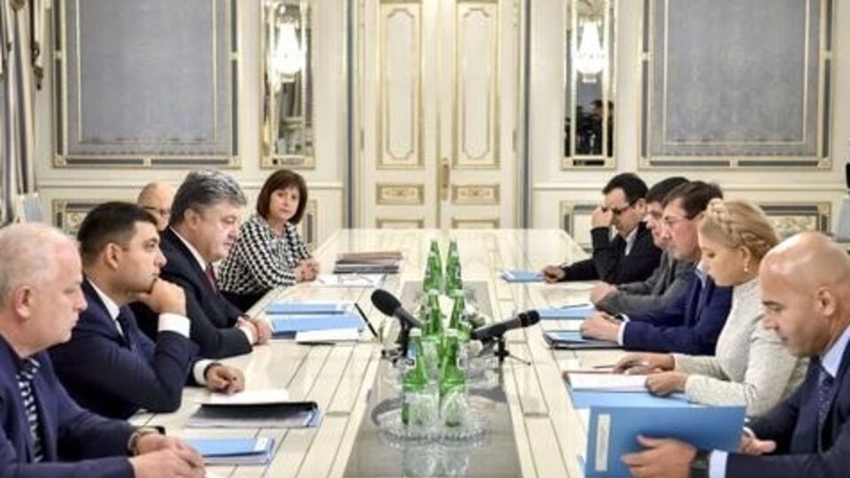 Президент Украины Петр Порошенко: Единство коалиции сейчас необходимо, как никогда