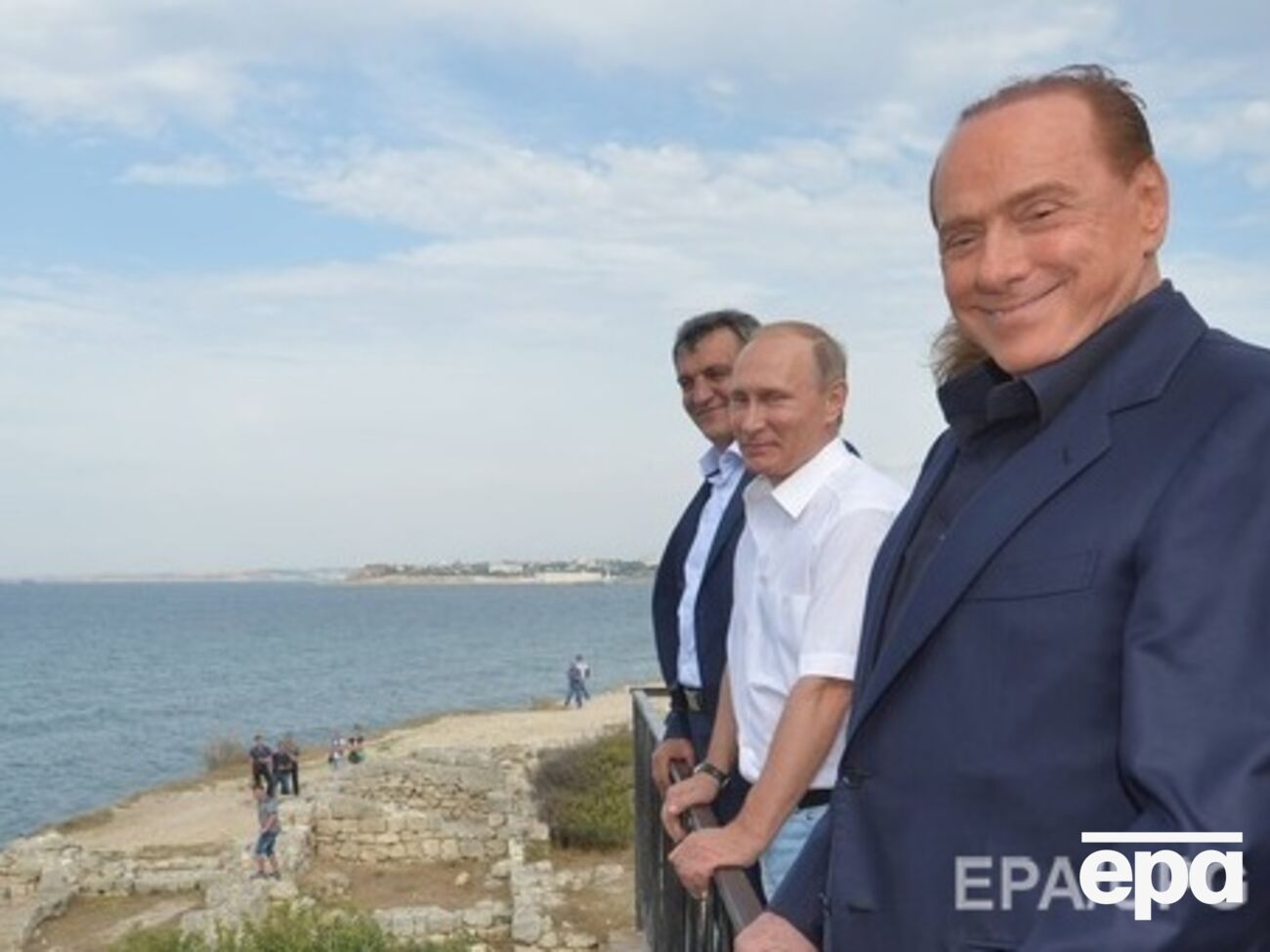 Берлускони с Путиным в Крыму