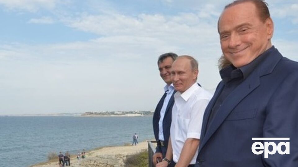 Берлускони с Путиным в Крыму