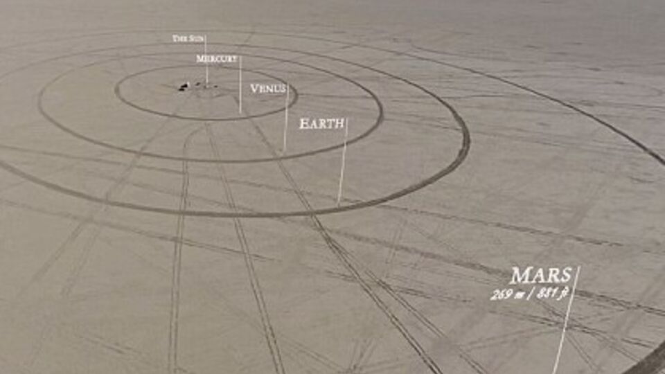 Энтузиасты соорудили гигантскую модель Солнечной системы