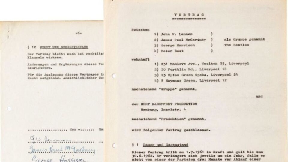 Контракт был подписан в 1961 году