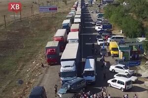 Блокада Крыма: скриншот с видео