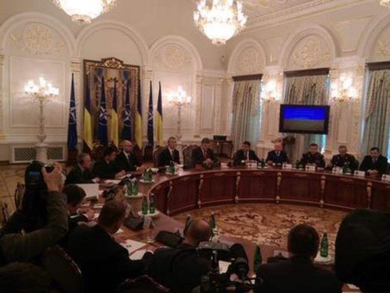 В заседании СНБО Украины впервые принял участие генсек НАТО