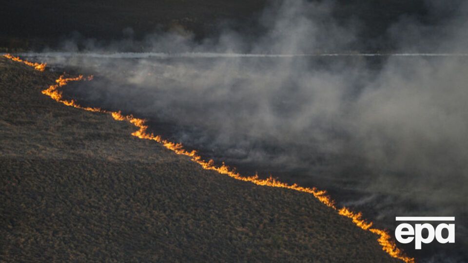 Пожар в Чернобыле